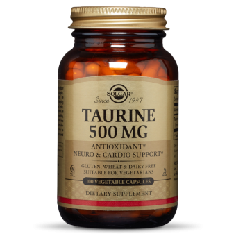Solgar Taurine 500 mg Vegetable Capsules 